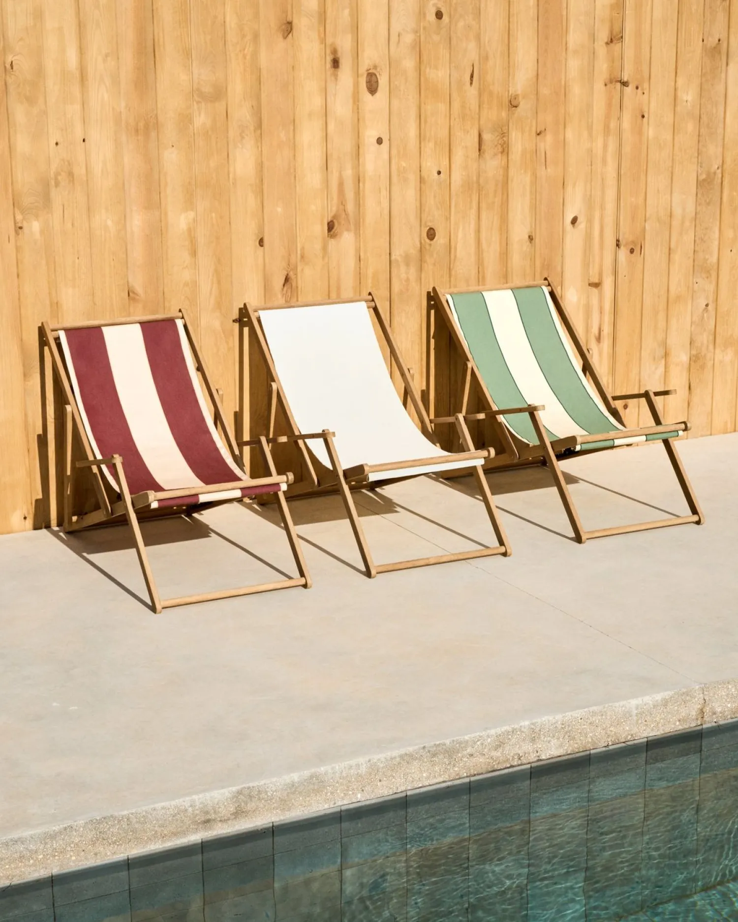 Tuinstoelen-Kave Home Vilara Strandstoel Beige, Groen