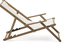 Tuinstoelen-Kave Home Vilara Strandstoel Wit