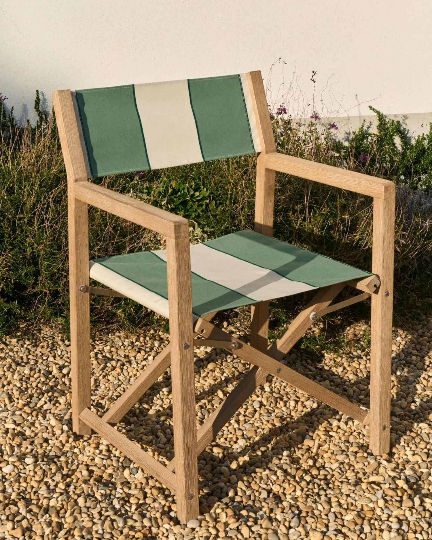 Tuinstoelen-Kave Home Vilara Tuinstoel Beige, Groen