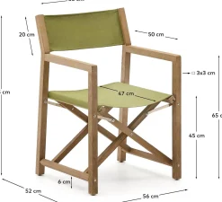 Tuinstoelen-Kave Home Vilara Tuinstoel Groen
