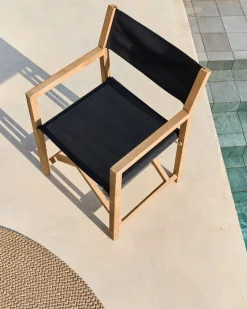 Tuinstoelen-Kave Home Vilara Tuinstoel Zwart