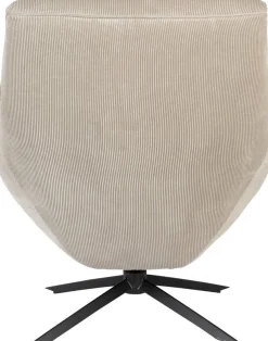 Draaifauteuils-Dutchbone Vince Fauteuil Beige