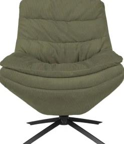 Draaifauteuils-Dutchbone Vince Fauteuil Green