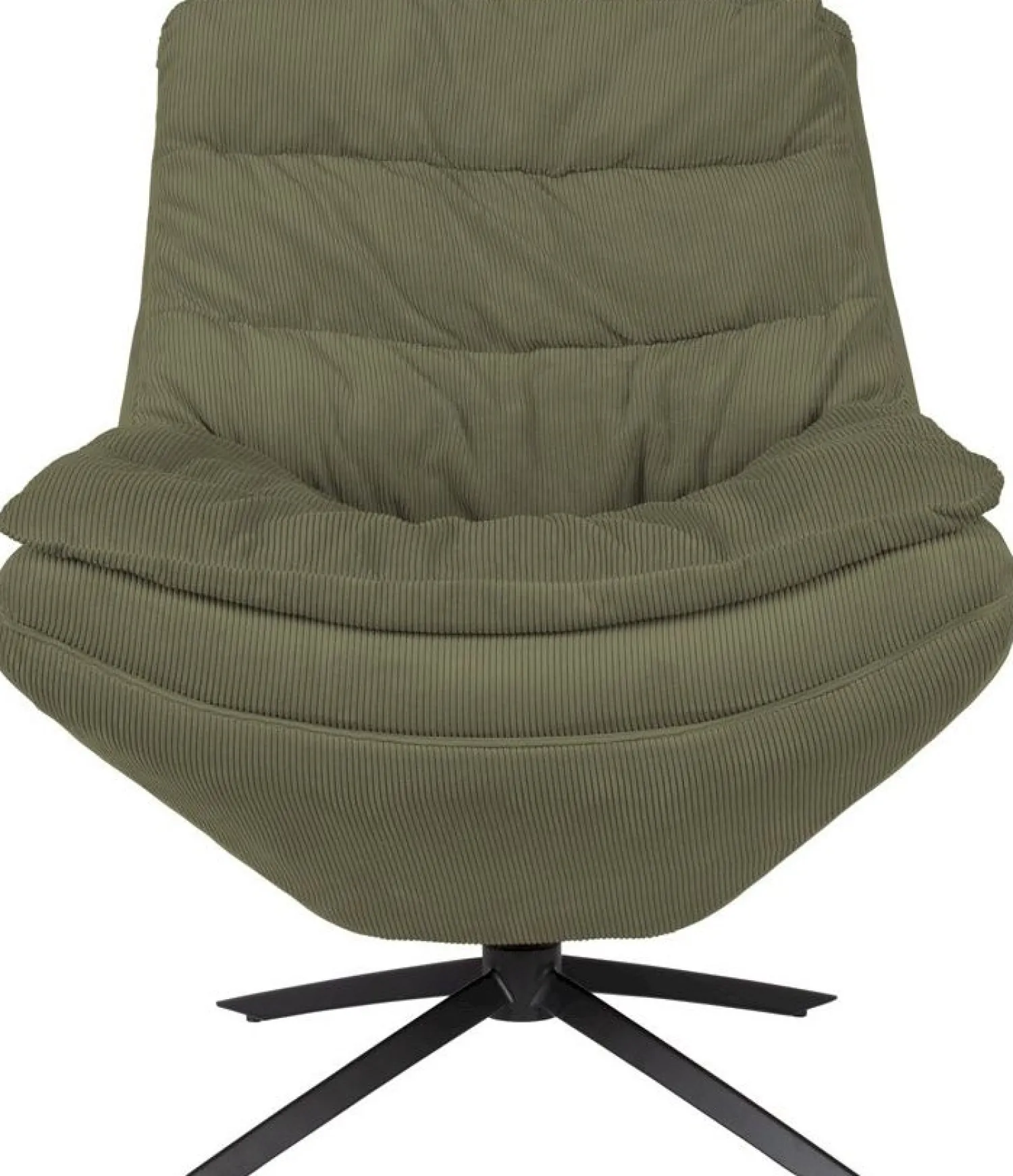 Draaifauteuils-Dutchbone Vince Fauteuil Green