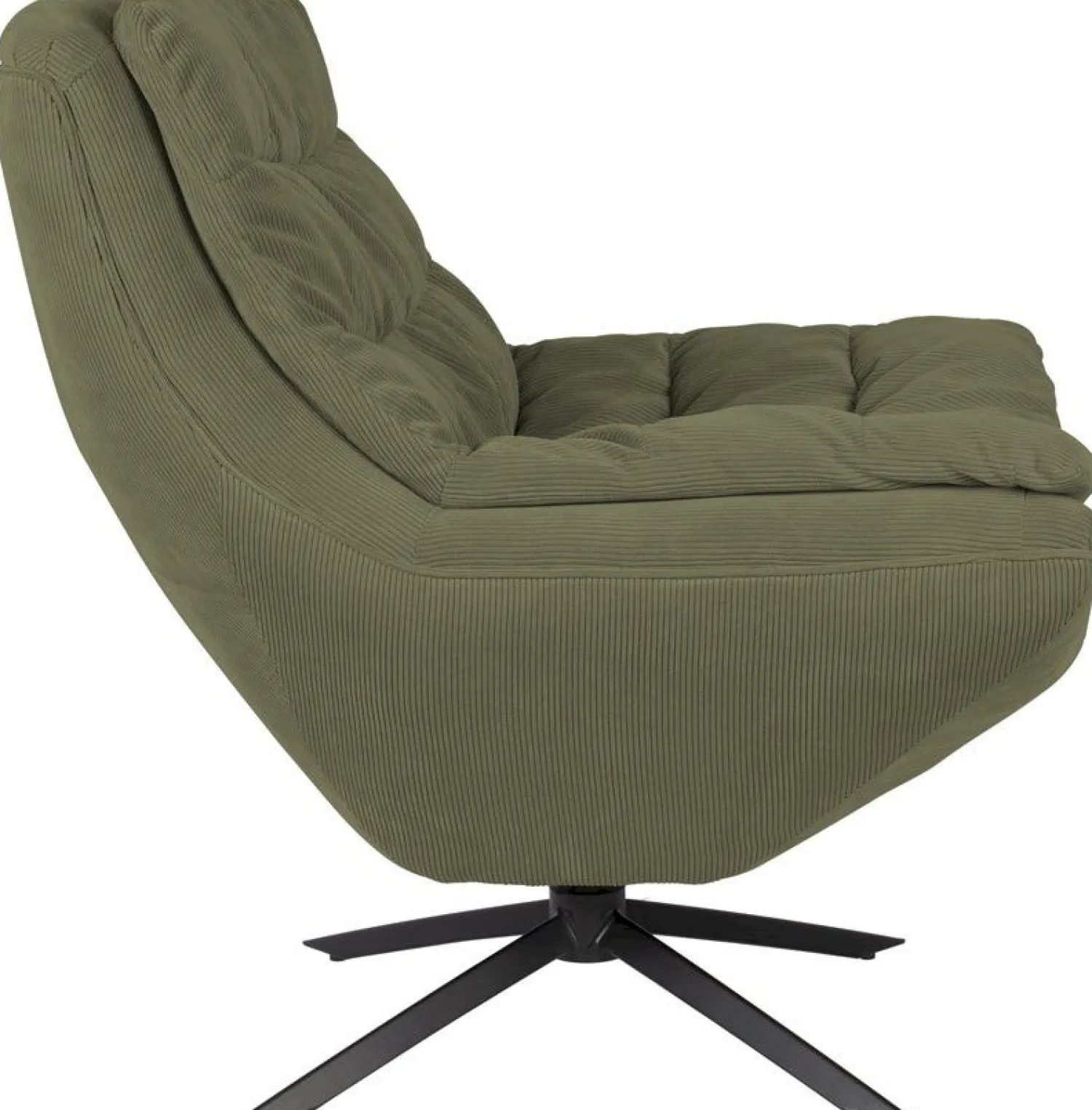 Draaifauteuils-Dutchbone Vince Fauteuil Green