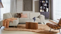 Hoekbanken-Eijerkamp Collectie Vince Links Hoekbank Shitake / Beige