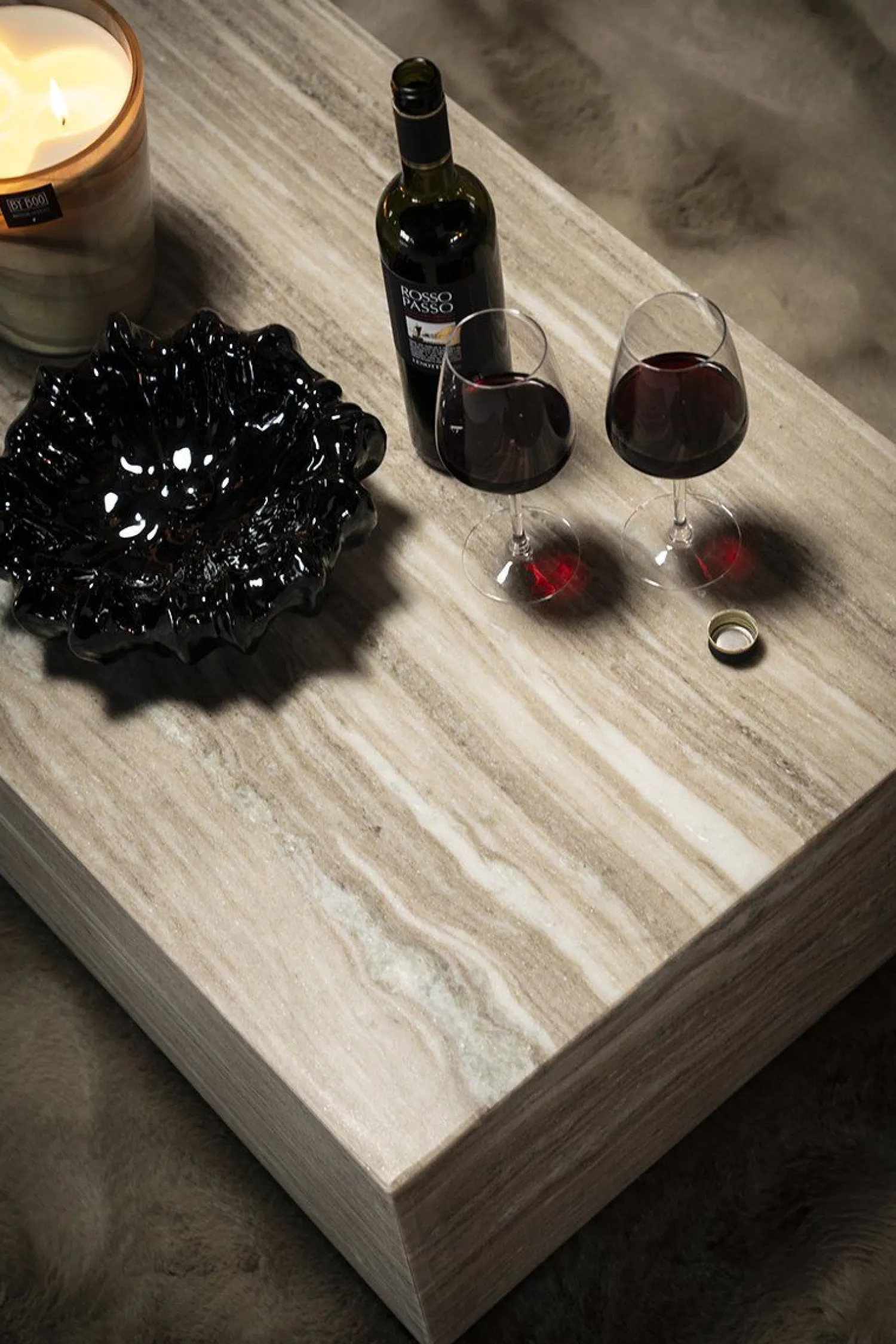 Marmeren Salontafels-Eleonora Vince Salontafel Beige, Wit