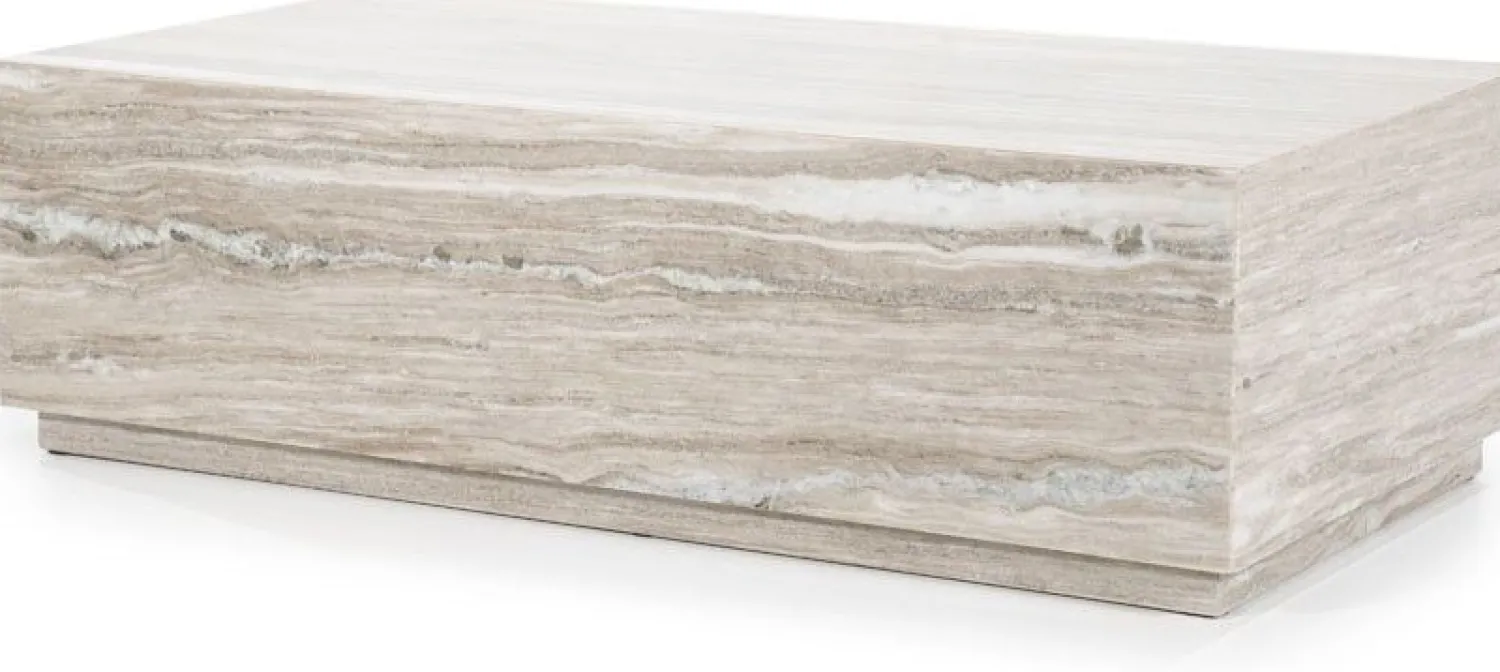 Marmeren Salontafels-Eleonora Vince Salontafel Beige, Wit