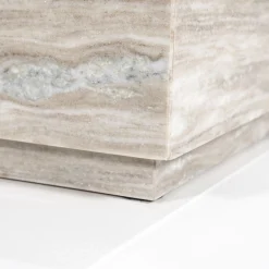 Marmeren Salontafels-Eleonora Vince Salontafel Beige, Wit