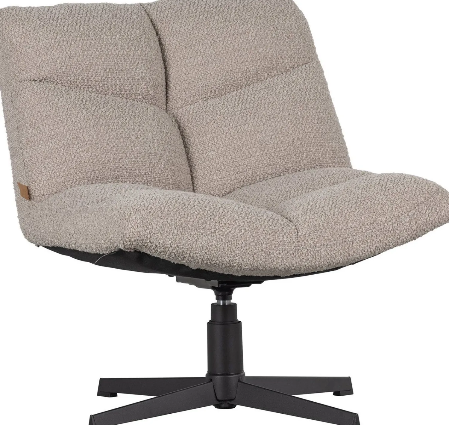 Draaifauteuils-WOOOD Vinny Draaifauteuil Sand