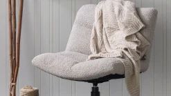 Draaifauteuils-WOOOD Vinny Draaifauteuil Sand