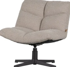 Draaifauteuils-WOOOD Vinny Draaifauteuil Sand