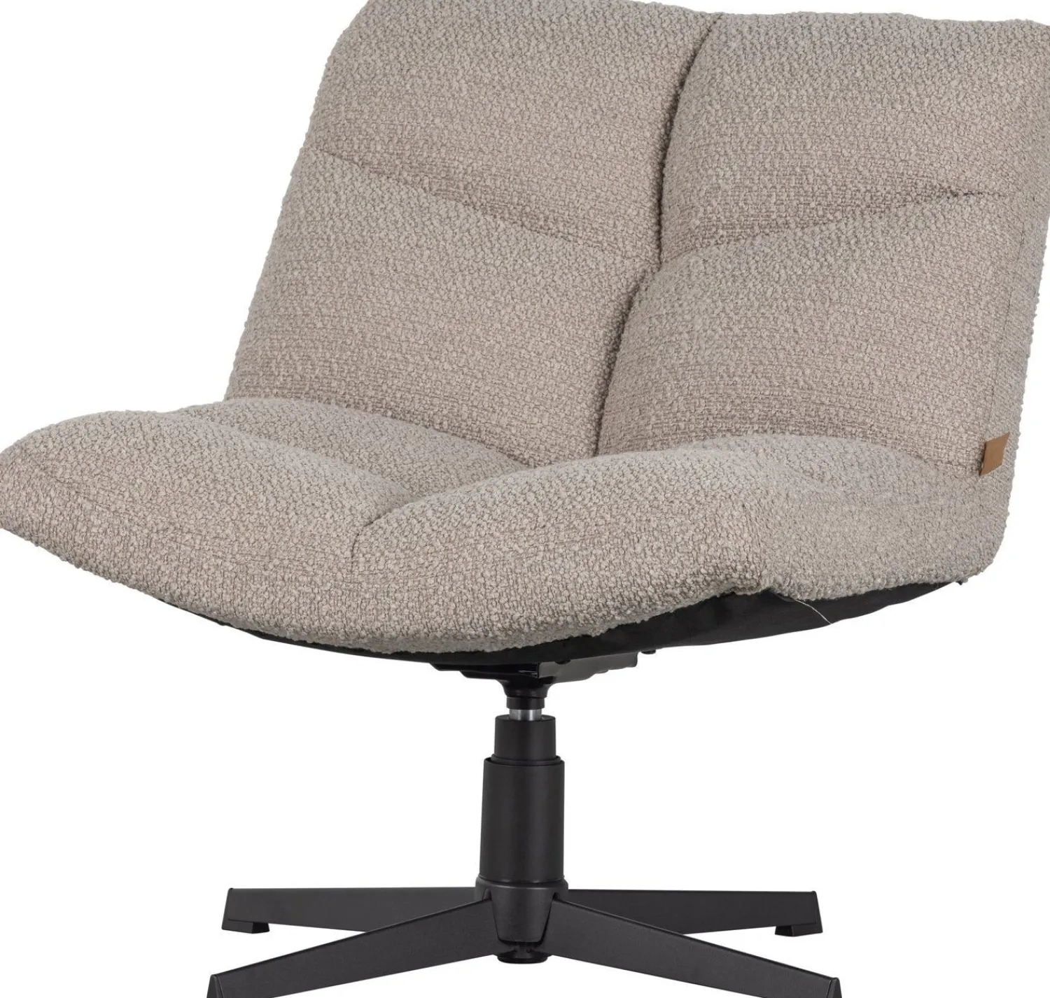 Draaifauteuils-WOOOD Vinny Draaifauteuil Sand