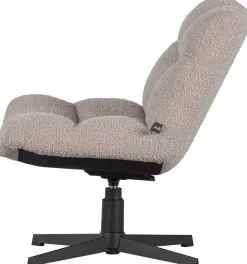 Draaifauteuils-WOOOD Vinny Draaifauteuil Sand