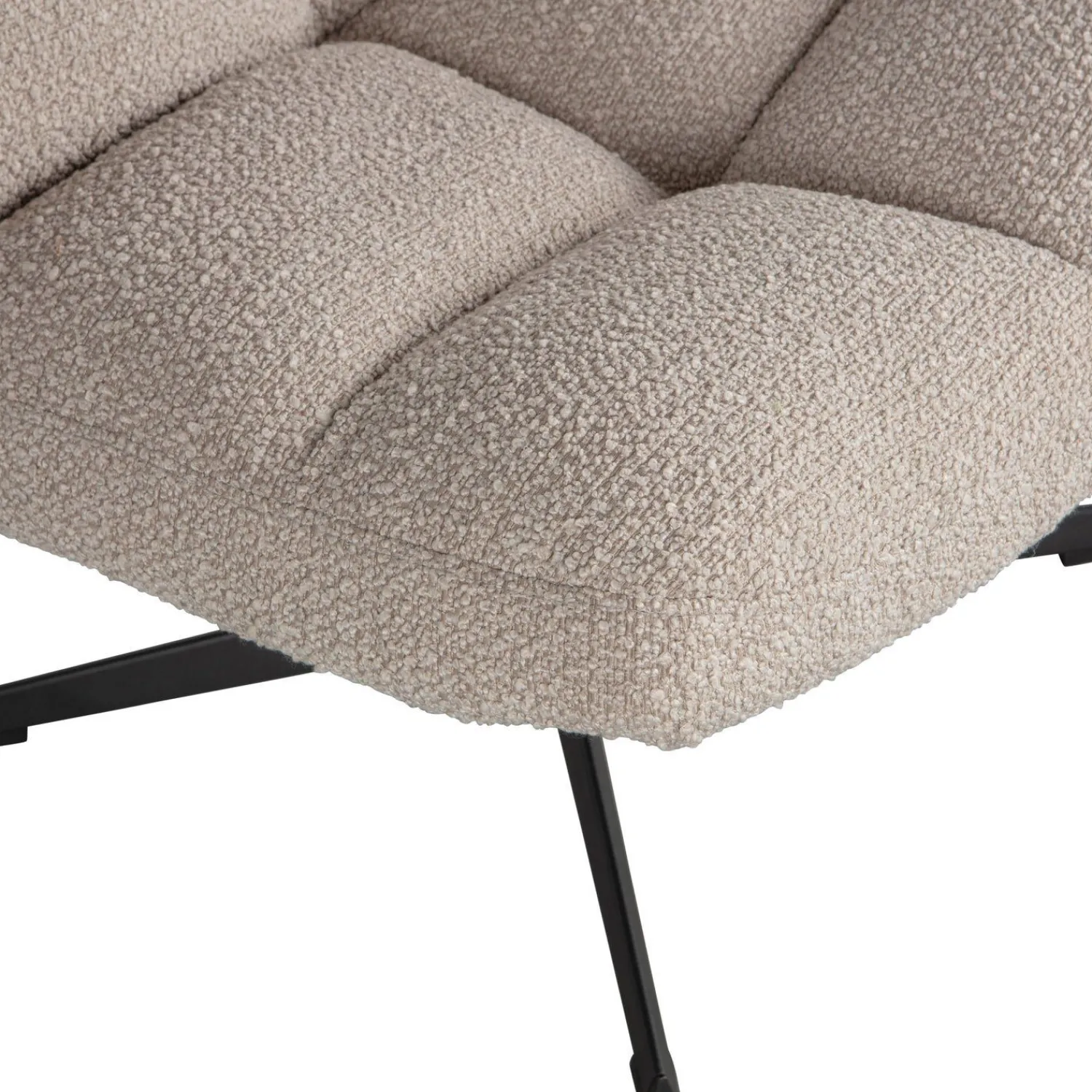 Draaifauteuils-WOOOD Vinny Draaifauteuil Sand