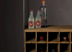 Wijnrekken-Dutchbone Vino Wijnkast Brown