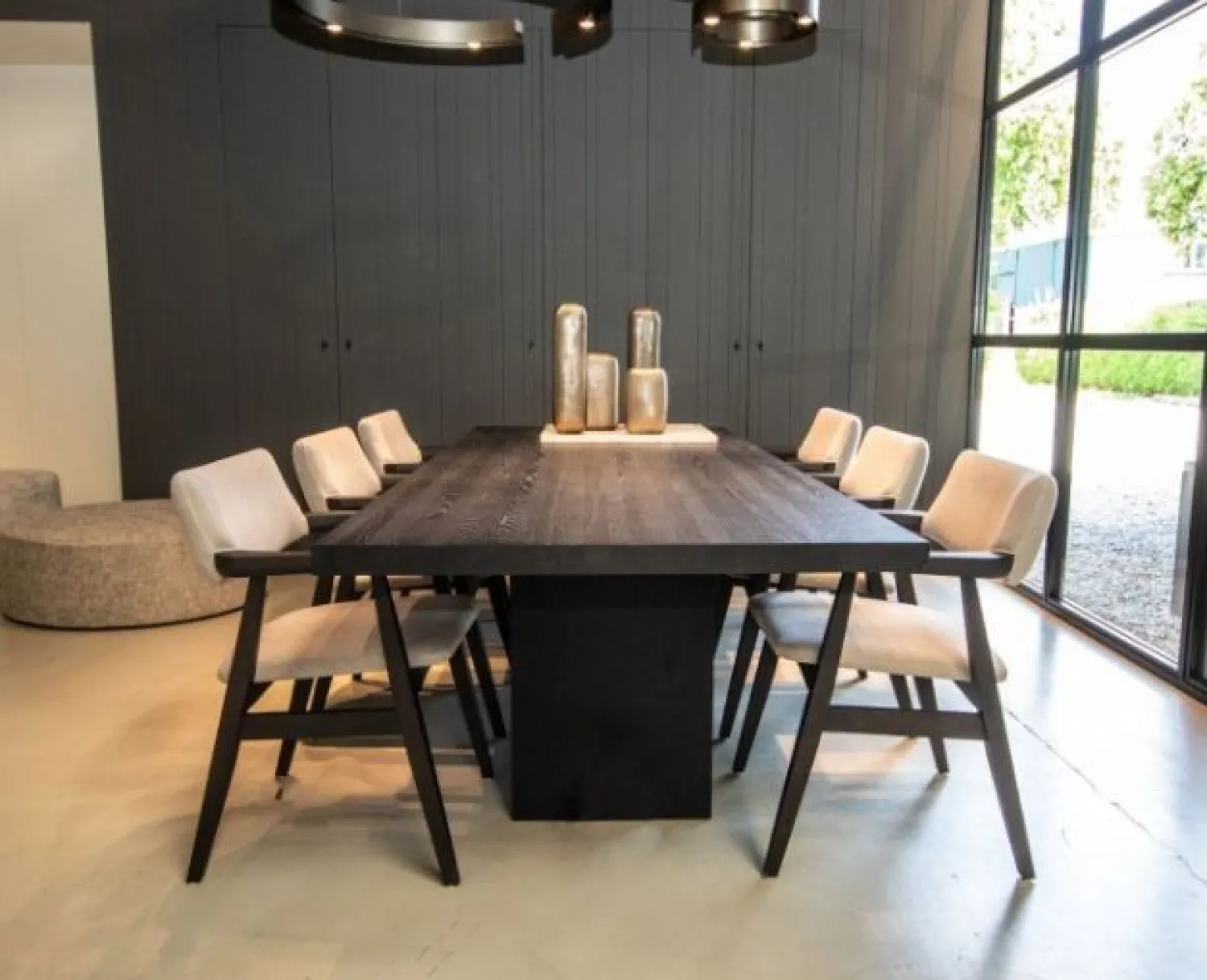 Design Stoelen|Eetkamerstoelen Met Armleuning-Hofstede Raanhuis Vintage Eetkamerstoel Champagne