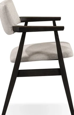Design Stoelen|Eetkamerstoelen Met Armleuning-Hofstede Raanhuis Vintage Eetkamerstoel Champagne