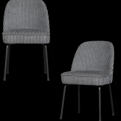 Eetkamerstoelen Zonder Armleuning-WOOOD Vogue Eetkamerstoel Black, Grey