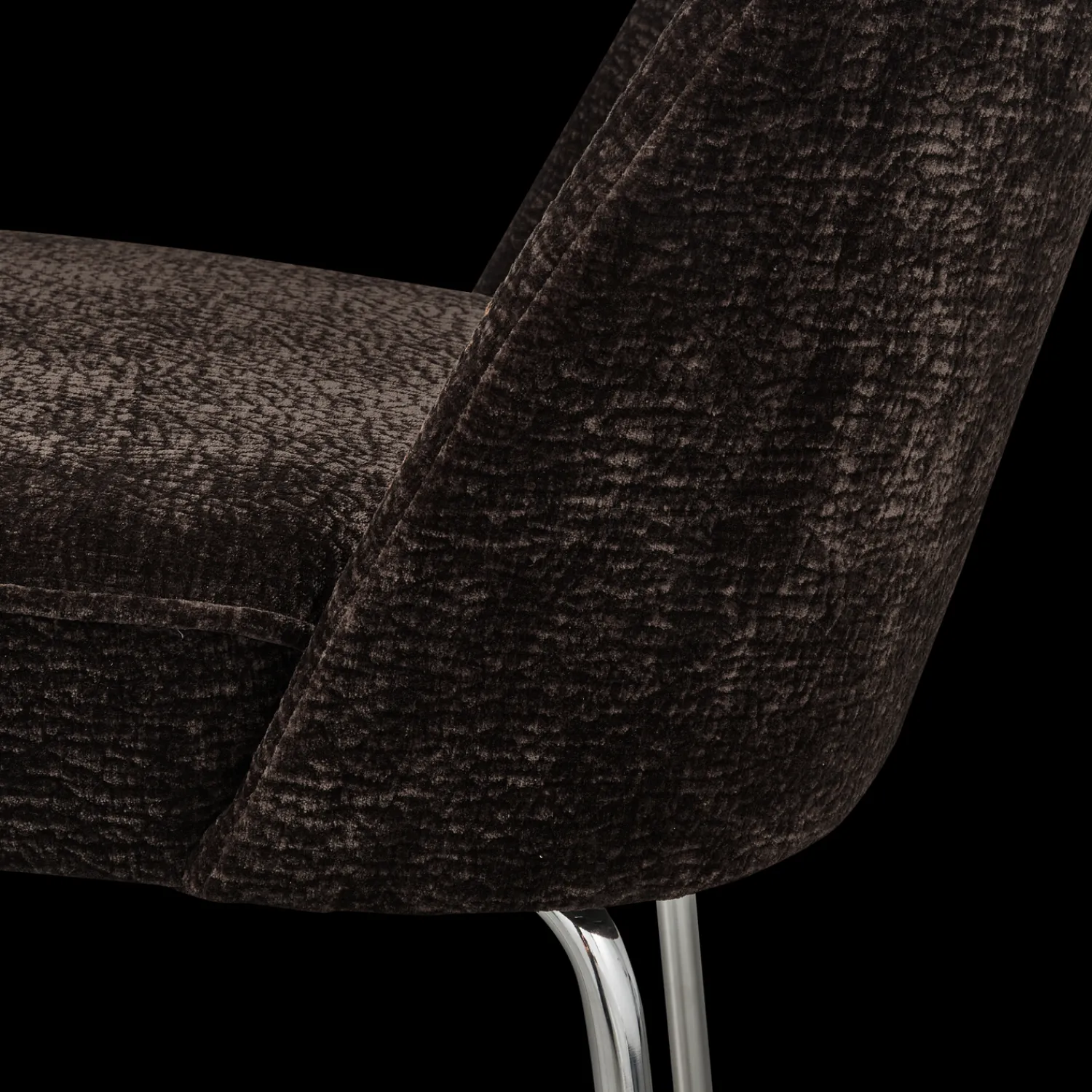 Eetkamerstoelen Zonder Armleuning-WOOOD Vogue Eetkamerstoel Dark Brown
