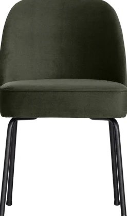 Eetkamerstoelen Zonder Armleuning-WOOOD Vogue Eetkamerstoel Dark Green