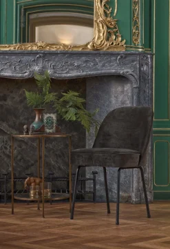 Eetkamerstoelen Zonder Armleuning-WOOOD Vogue Eetkamerstoel Dark Green