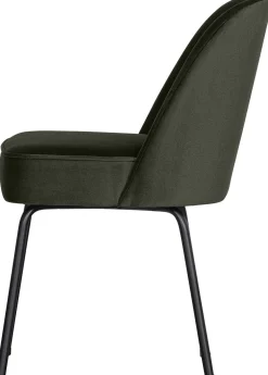 Eetkamerstoelen Zonder Armleuning-WOOOD Vogue Eetkamerstoel Dark Green