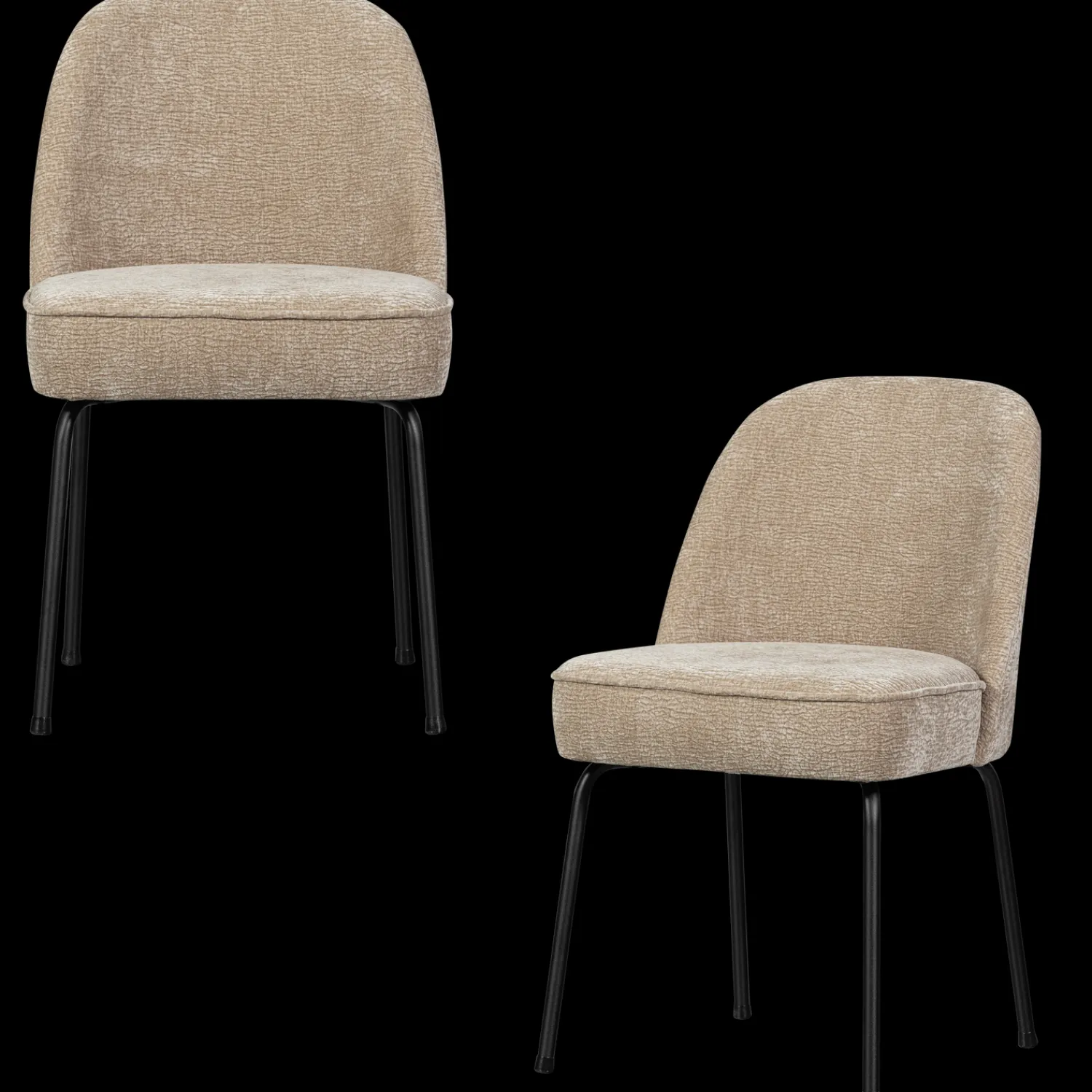 Eetkamerstoelen Zonder Armleuning-WOOOD Vogue Eetkamerstoel Sand