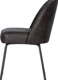Eetkamerstoelen Zonder Armleuning-WOOOD Vogue Eetkamerstoel Zwart
