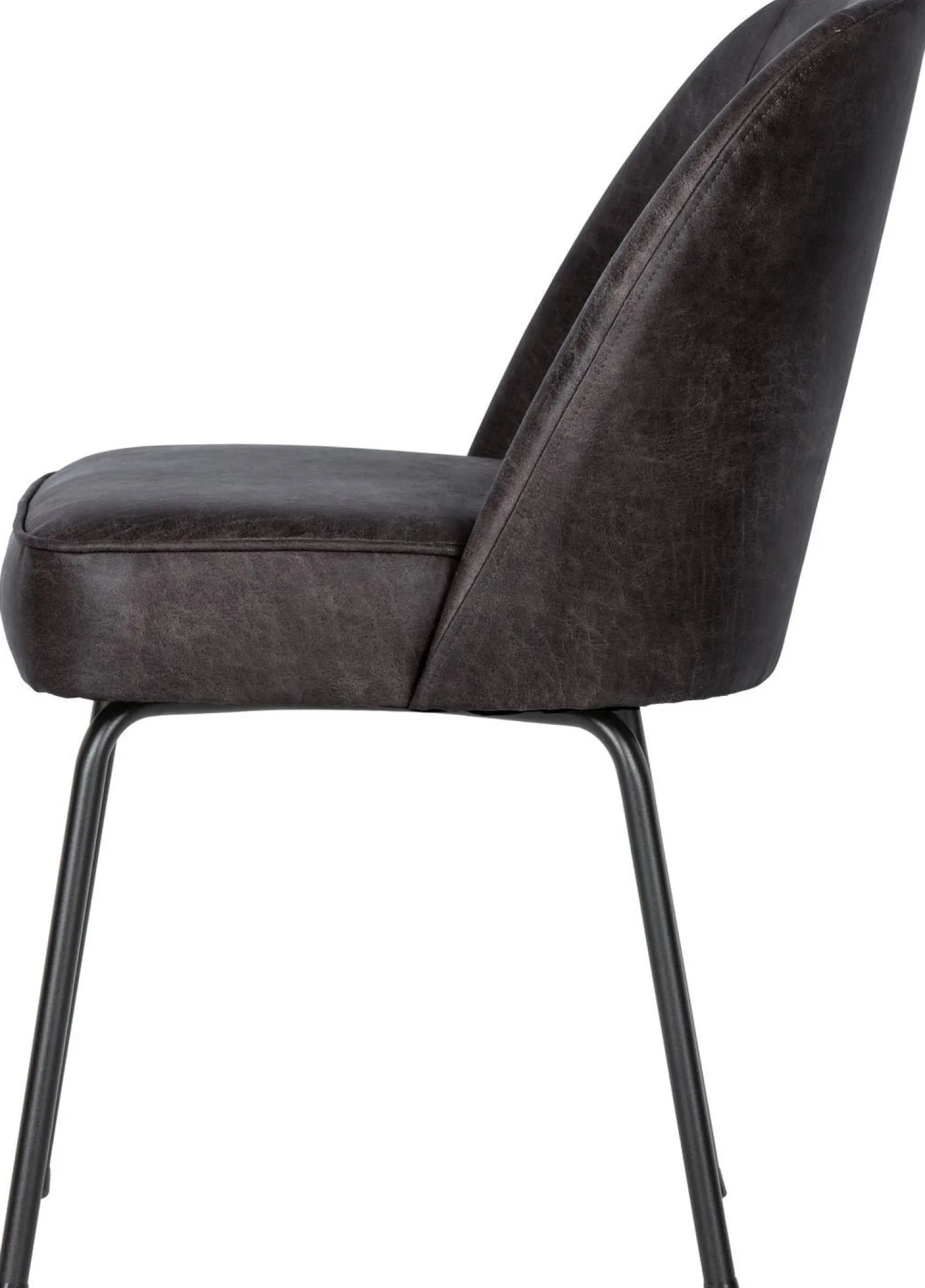 Eetkamerstoelen Zonder Armleuning-WOOOD Vogue Eetkamerstoel Zwart