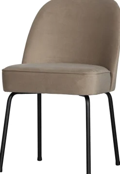 Eetkamerstoelen Zonder Armleuning-WOOOD Vogue Eetkamerstoel Khaki