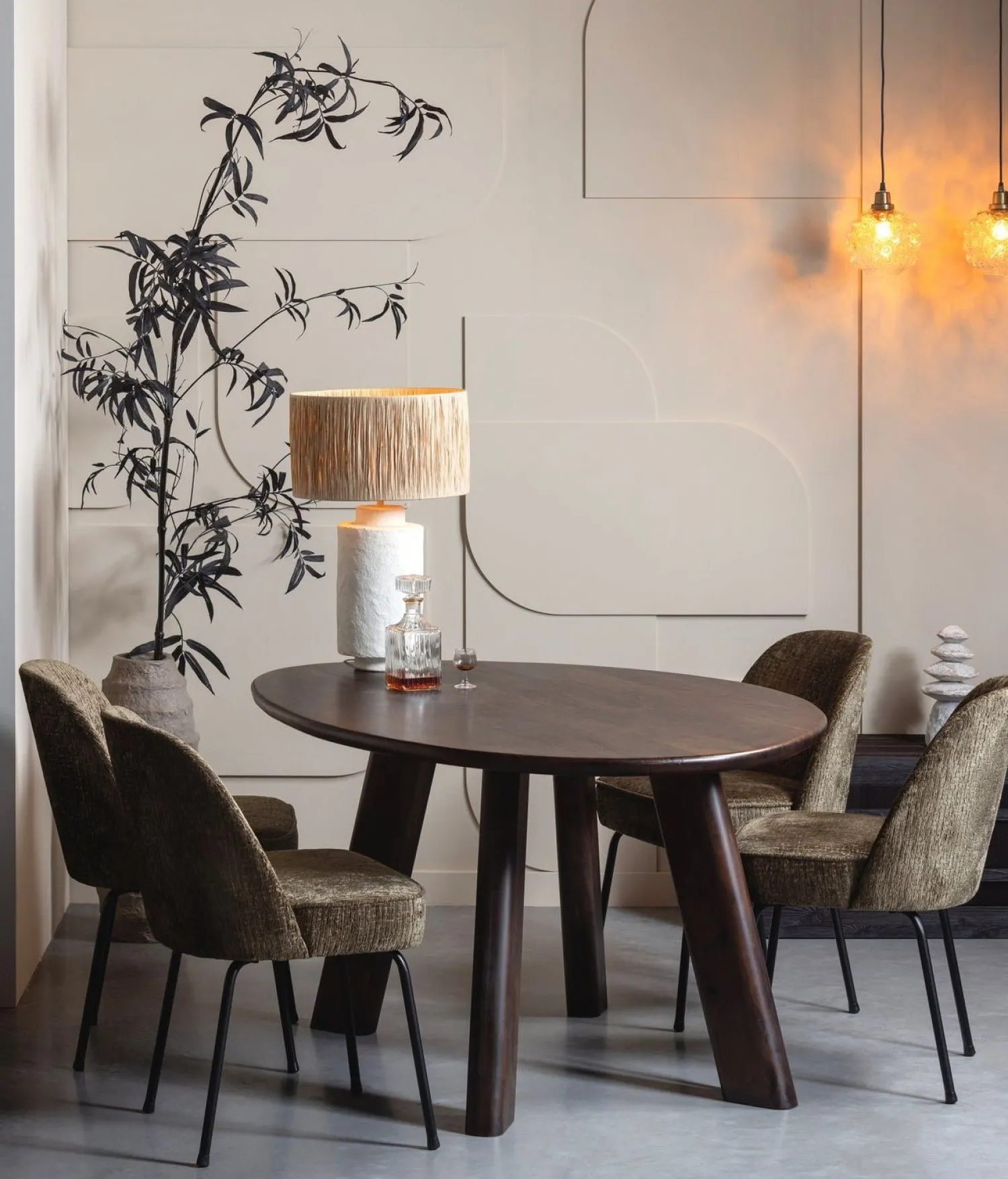 Eetkamerstoelen Zonder Armleuning-WOOOD Vogue Eetkamerstoel Bonsai
