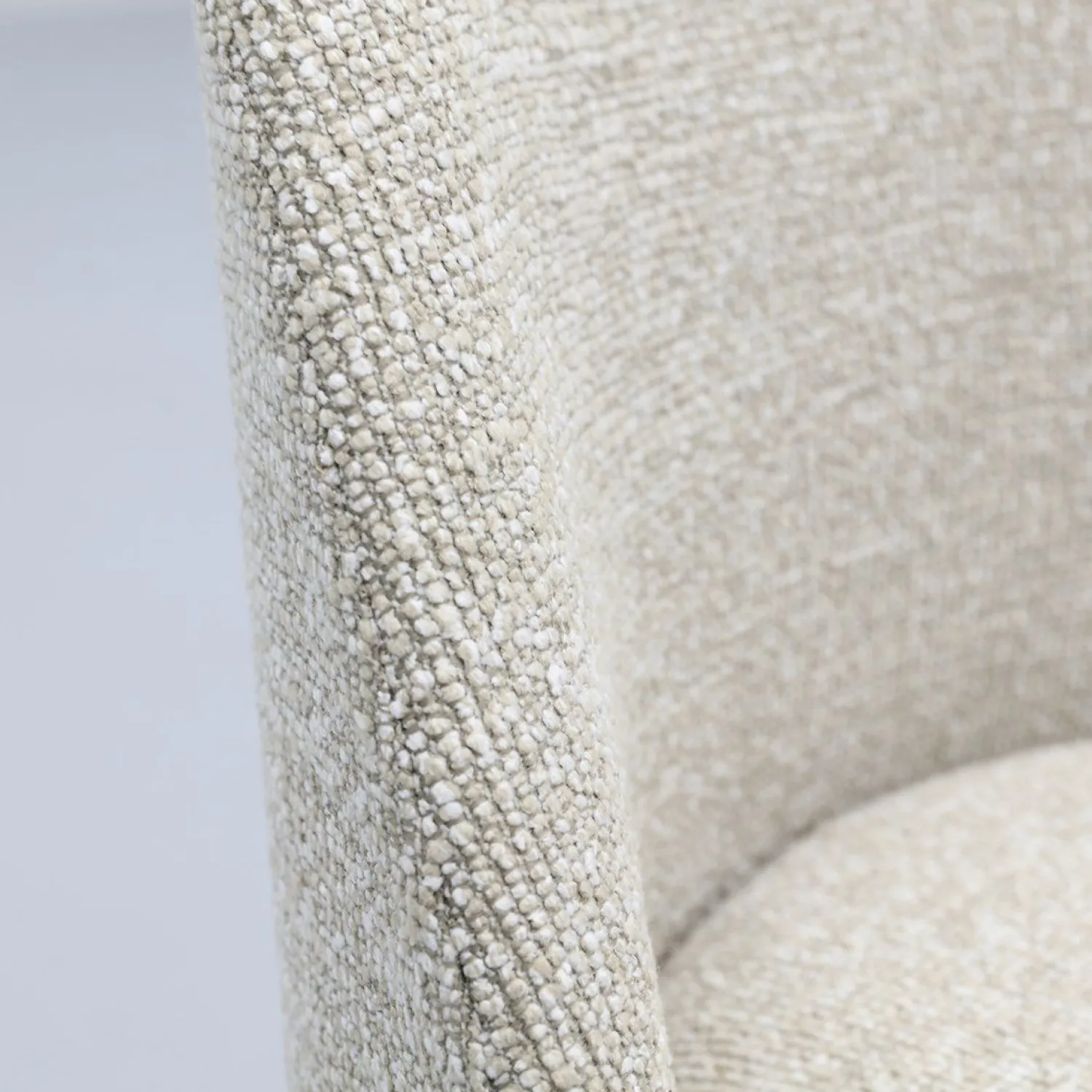 Eetkamerstoelen Zonder Armleuning-Trendhopper Vogue Eetkamerstoel Beige Melange