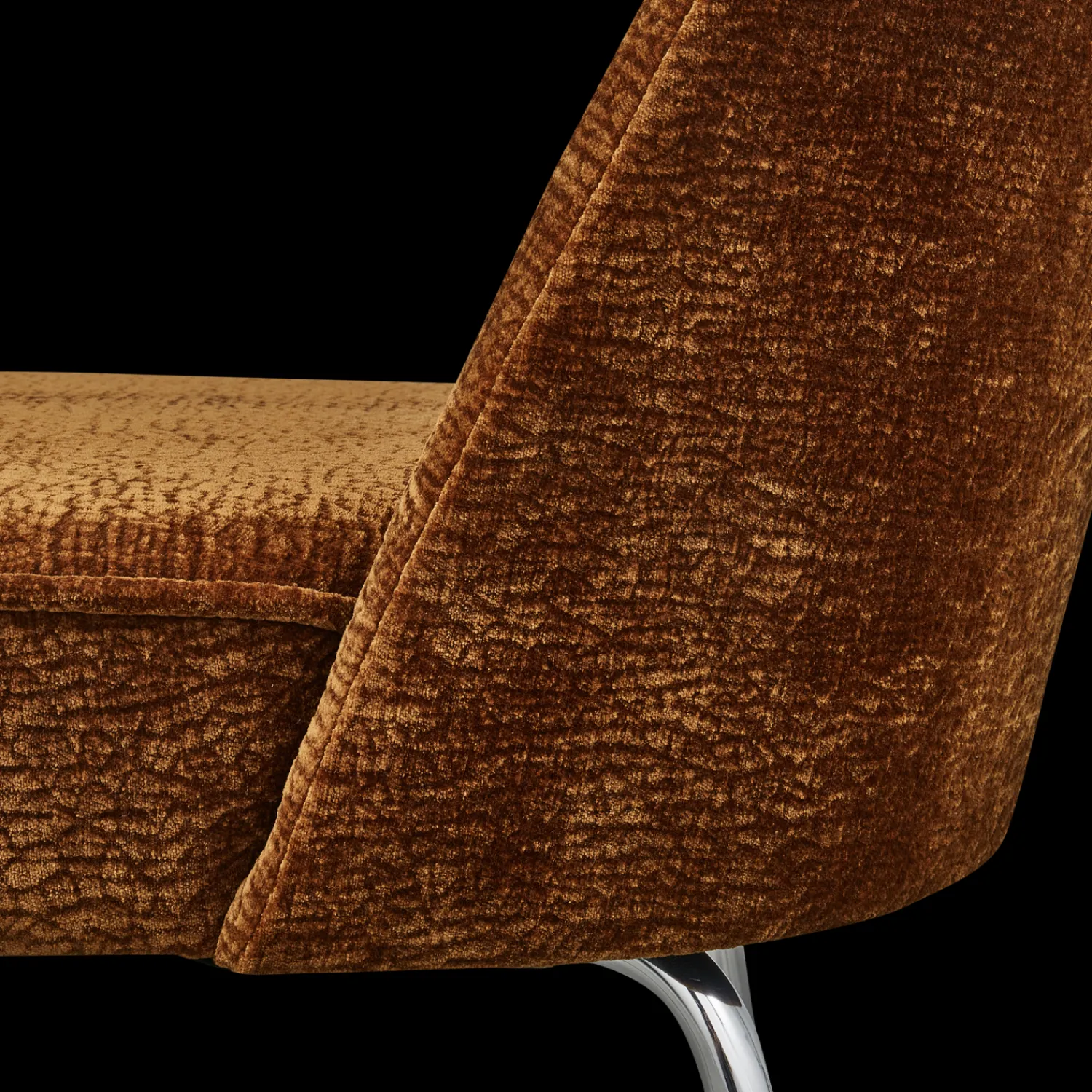 Eetkamerstoelen Zonder Armleuning-WOOOD Vogue Eetkamerstoel Mid Brown