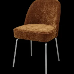 Eetkamerstoelen Zonder Armleuning-WOOOD Vogue Eetkamerstoel Mid Brown
