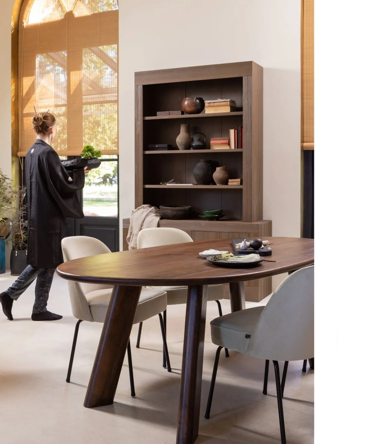 Eetkamerstoelen Zonder Armleuning-WOOOD Vogue Eetkamerstoel Pistache