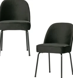 Eetkamerstoelen Zonder Armleuning-WOOOD Vogue Eetkamerstoel Zwart