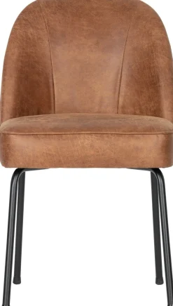 Eetkamerstoelen Zonder Armleuning-WOOOD Vogue Eetkamerstoel Cognac