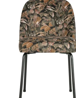 Eetkamerstoelen Zonder Armleuning-WOOOD Vogue Eetkamerstoel Bouquet Black
