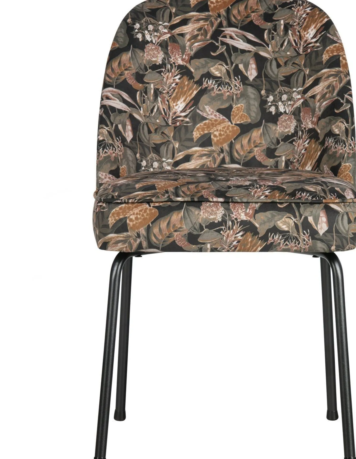 Eetkamerstoelen Zonder Armleuning-WOOOD Vogue Eetkamerstoel Bouquet Black