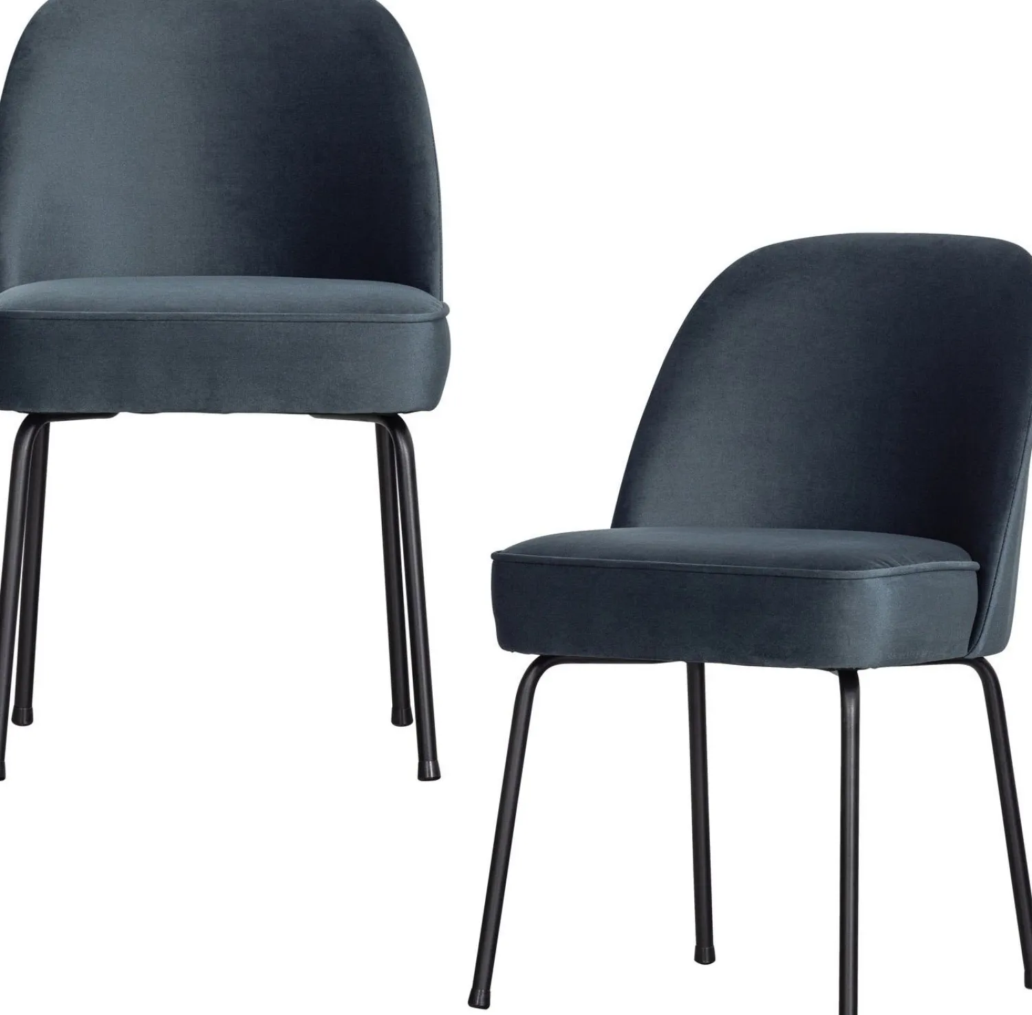 Eetkamerstoelen Zonder Armleuning-WOOOD Vogue Eetkamerstoel Teal