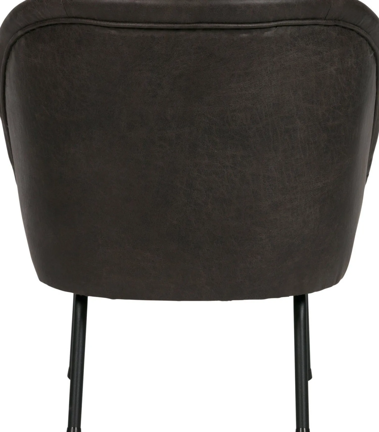 Leren Fauteuils-WOOOD Vogue Fauteuil zwart