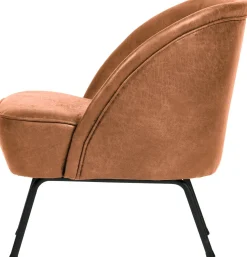 Leren Fauteuils-WOOOD Vogue Fauteuil cognac