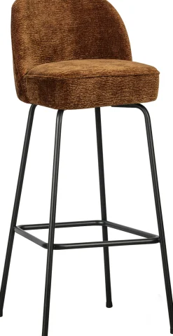 Stoffen Barkrukken-WOOOD Vogue Hoog Barstoel Mid Brown