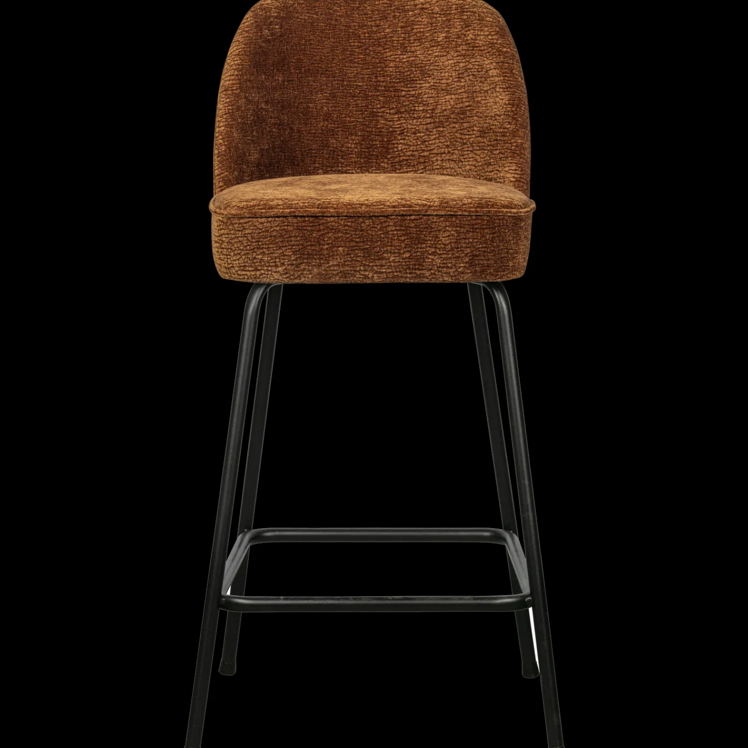 Stoffen Barkrukken-WOOOD Vogue Laag Barstoel Mid Brown
