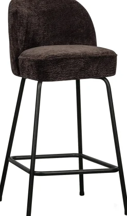Stoffen Barkrukken-WOOOD Vogue Laag Barstoel Dark Brown