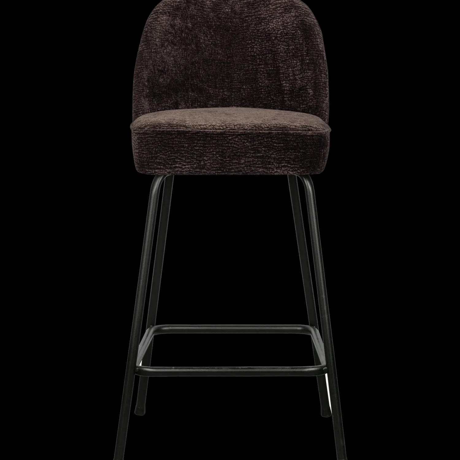 Stoffen Barkrukken-WOOOD Vogue Laag Barstoel Dark Brown
