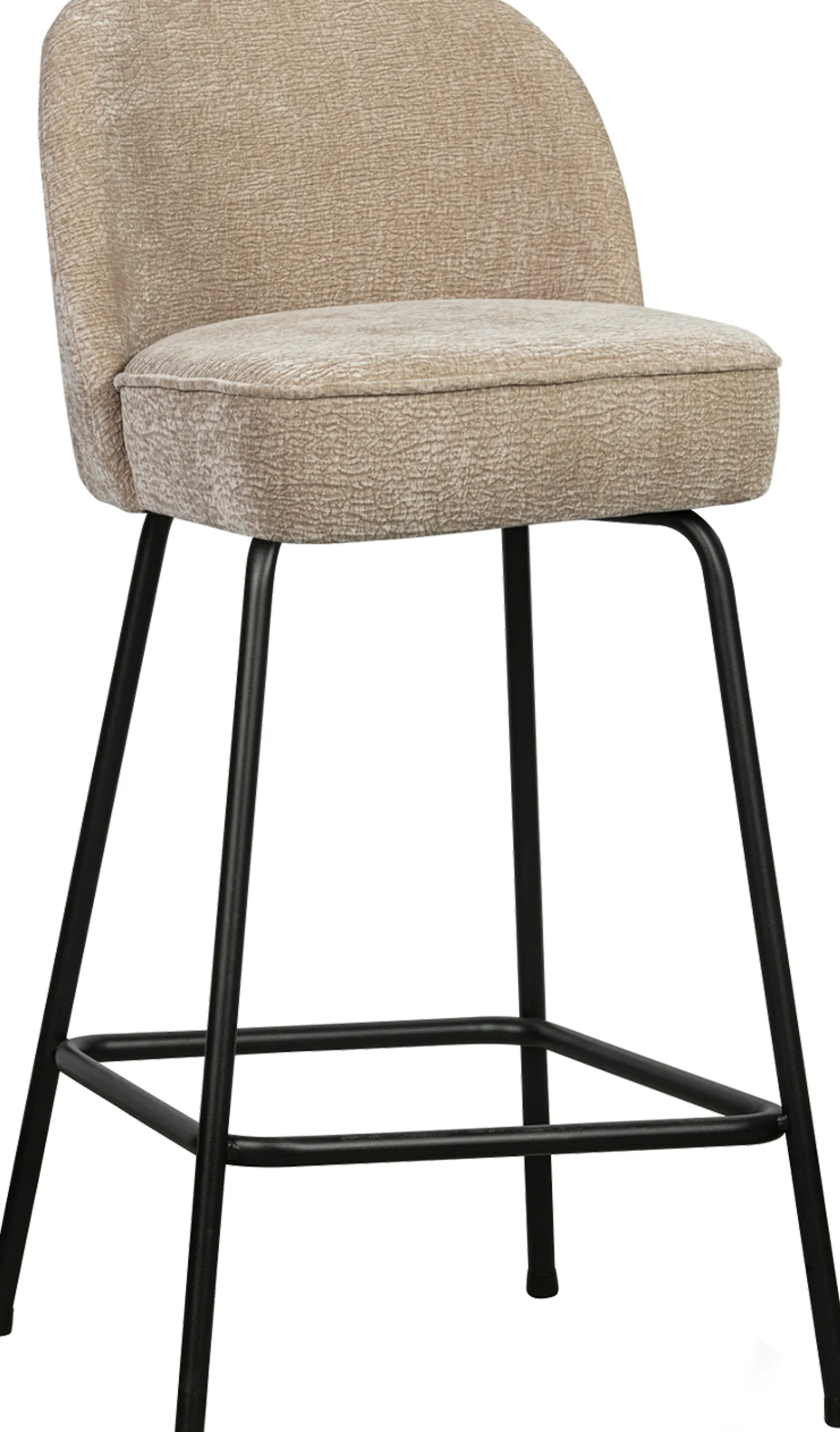Stoffen Barkrukken-WOOOD Vogue Laag Barstoel Sand
