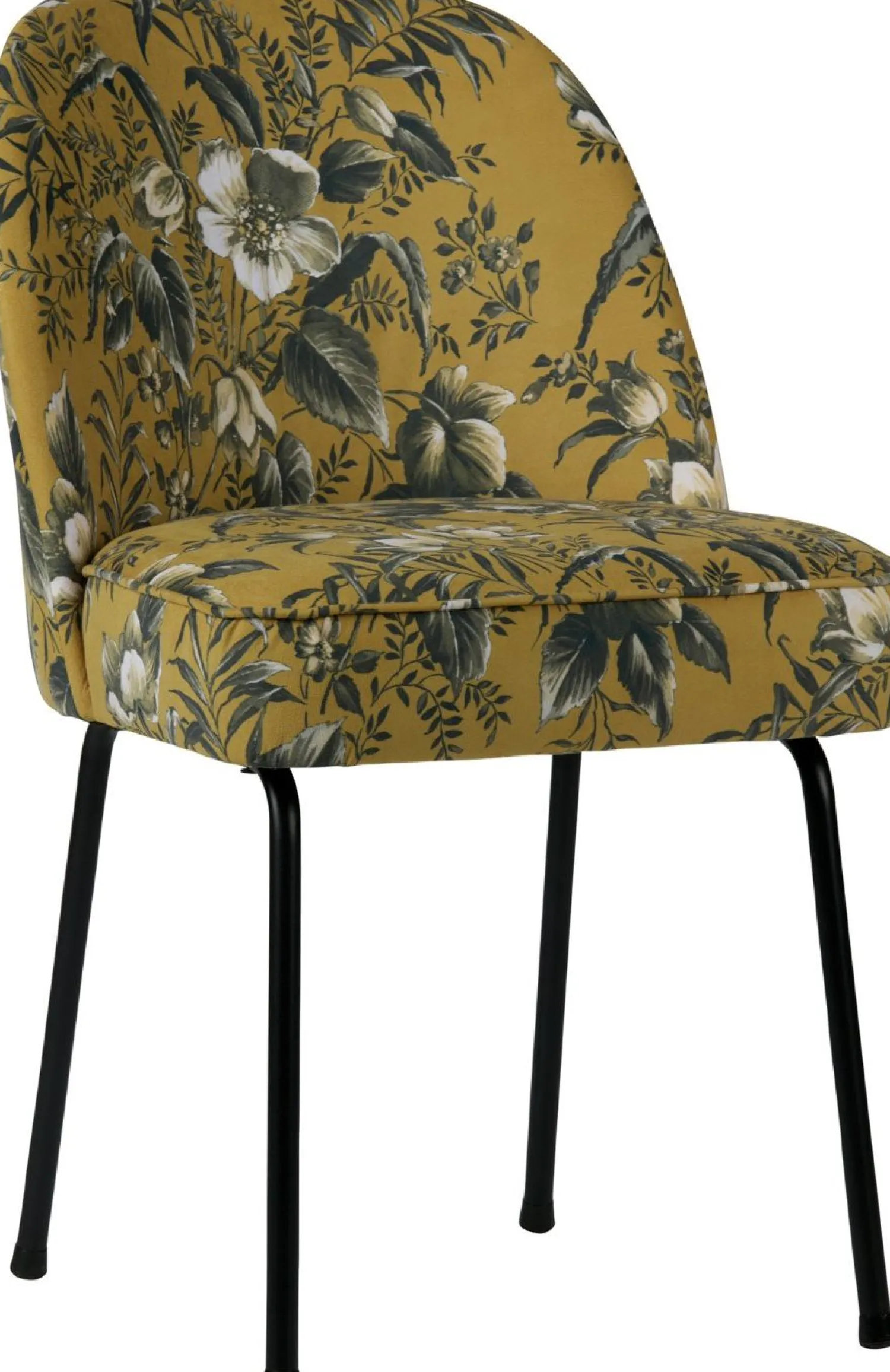 Eetkamerstoelen Zonder Armleuning-WOOOD Vogue Poppy Eetkamerstoel Mosterd