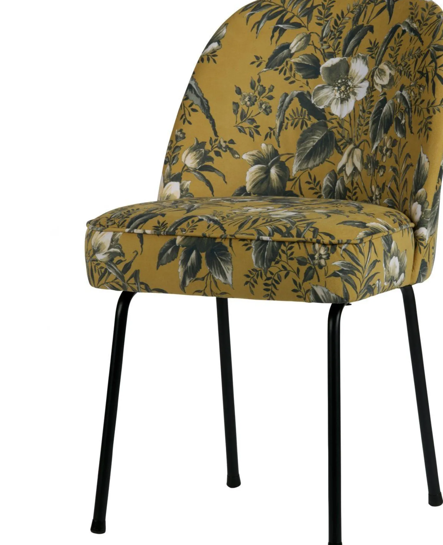 Eetkamerstoelen Zonder Armleuning-WOOOD Vogue Poppy Eetkamerstoel Mosterd